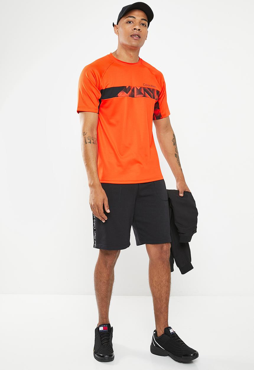 Calvin Klein - CK wo - short sleeve T-shirt mens - orange 