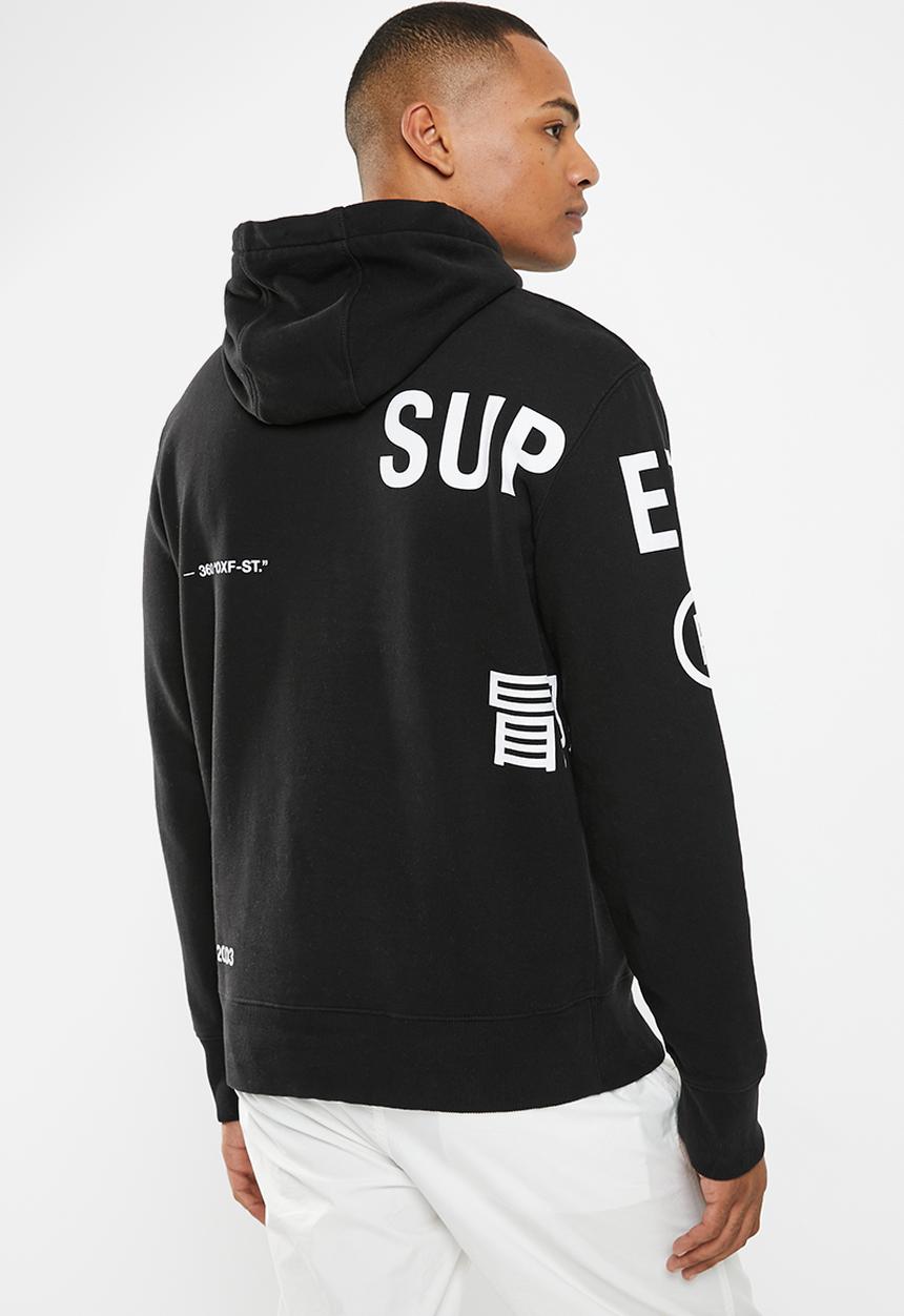 Superdry. - Code cl stacked hood - meteorite
