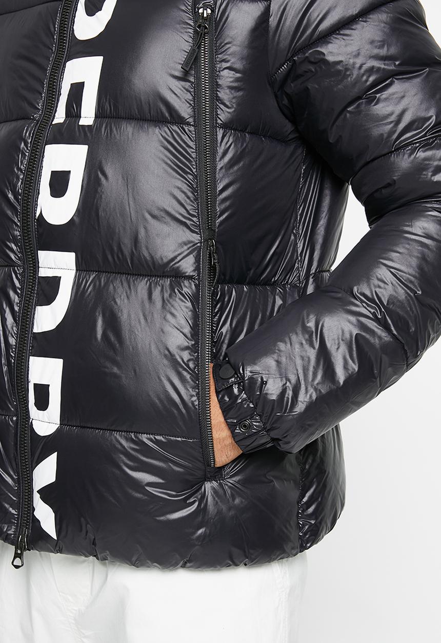 Superdry. - Code mtn hooded alpine jkt - black