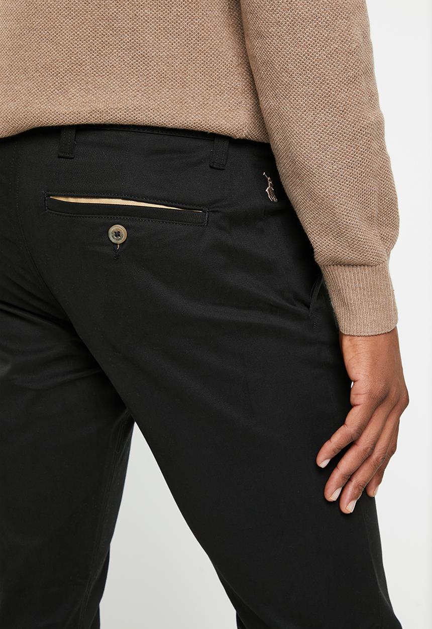 POLO - Mens milan straight leg chino - black 