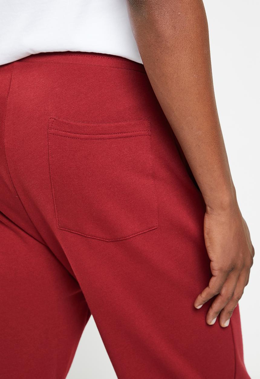POLO - Men sport cuffed jogger - burgundy