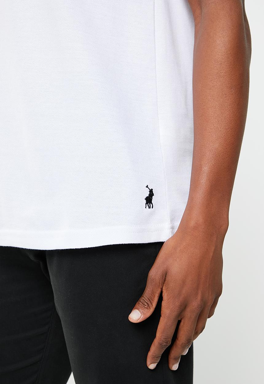 POLO - Mens emb logo short sleeve golfer - white