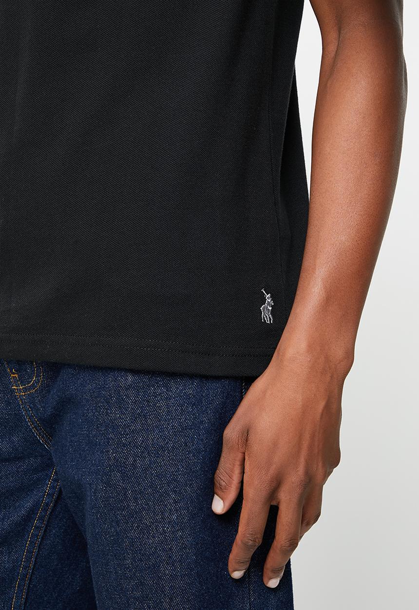 POLO - Mens emb logo short sleeve golfer - black
