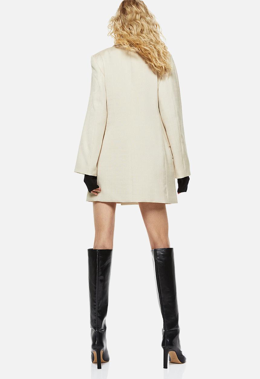 H&M - Double-breasted blazer dress - light beige