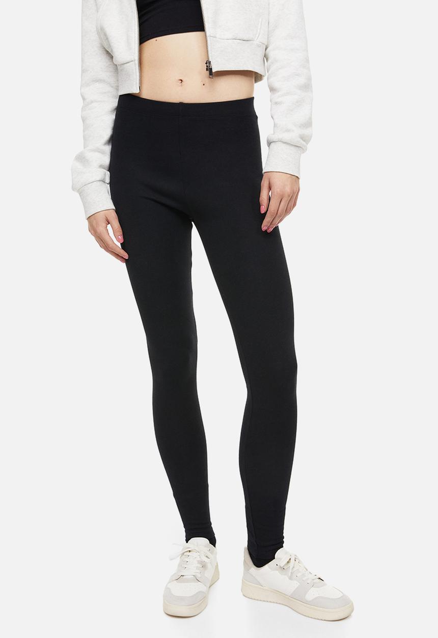 H&M - Jersey leggings - black