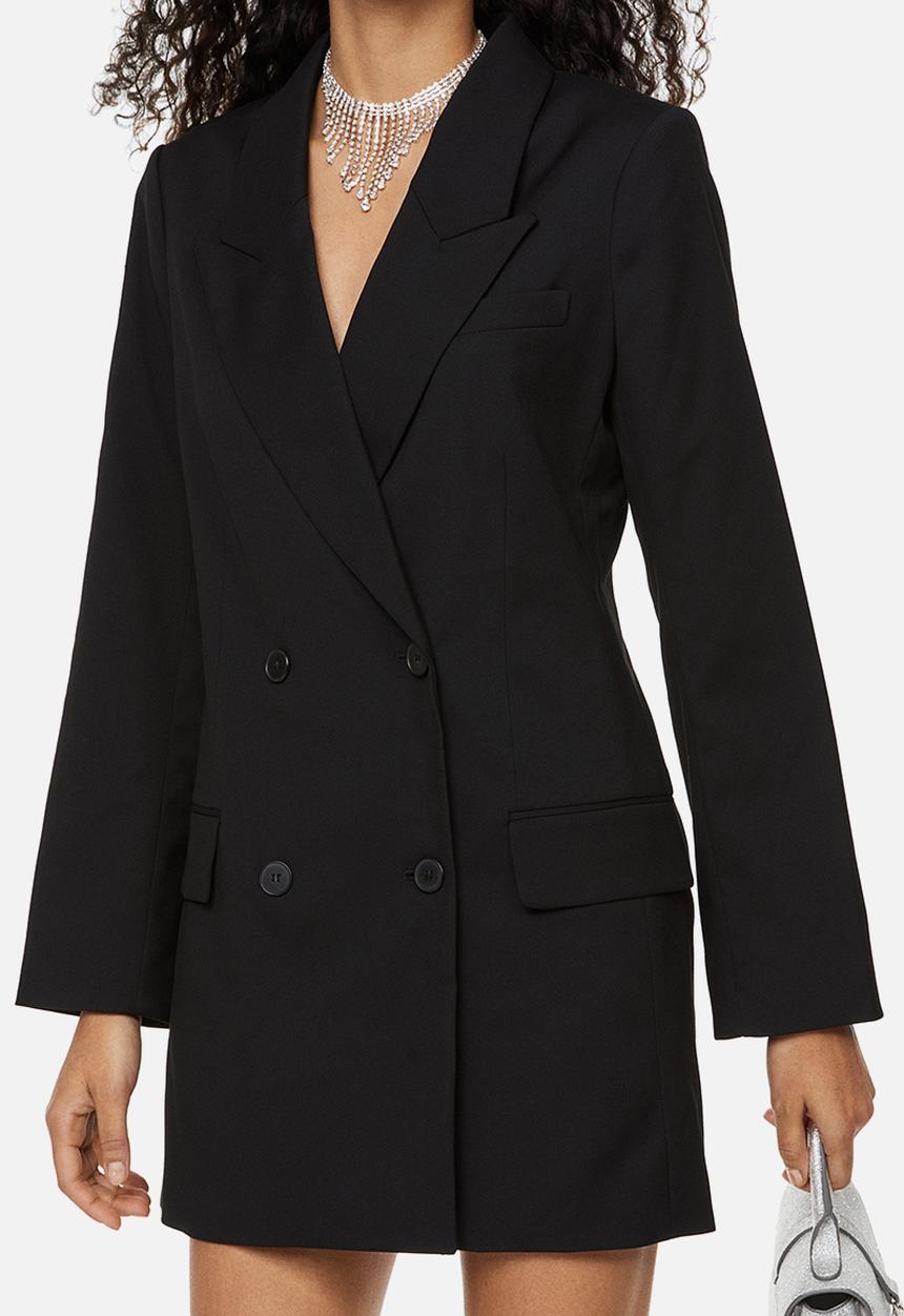 H&M - Double-breasted blazer dress - black