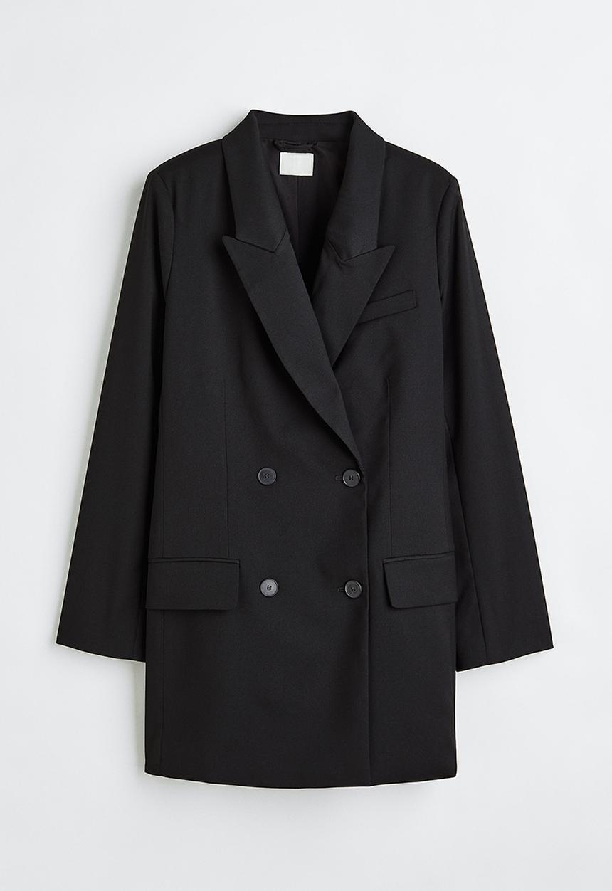 H&M - Double-breasted blazer dress - black
