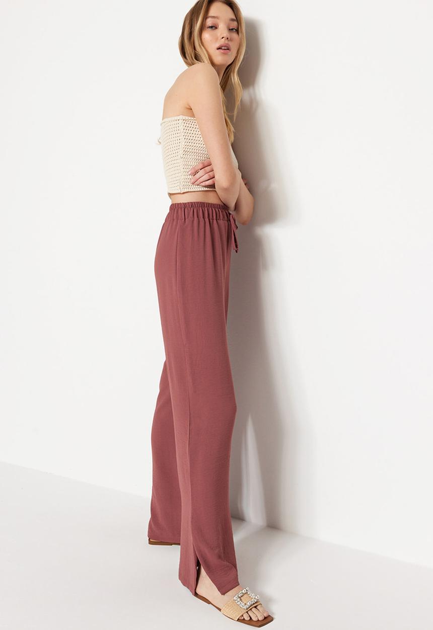 Trendyol - Drawstring trousers - brown