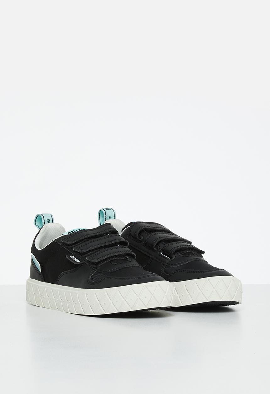 Palladium - Ace kids lo strap sneakers - black & white