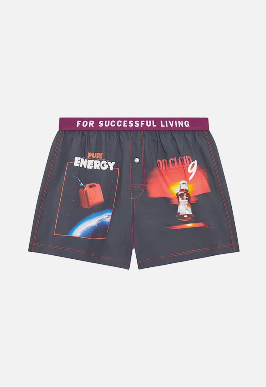 Diesel  - Stark-el woven boxers - pink photo print