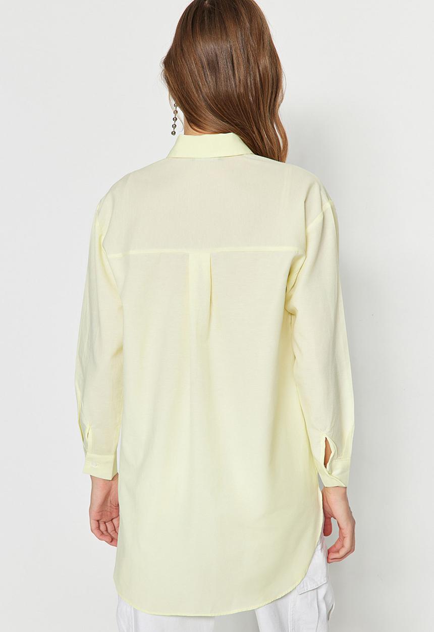 Trendyol - Modest heart shirt - yellow