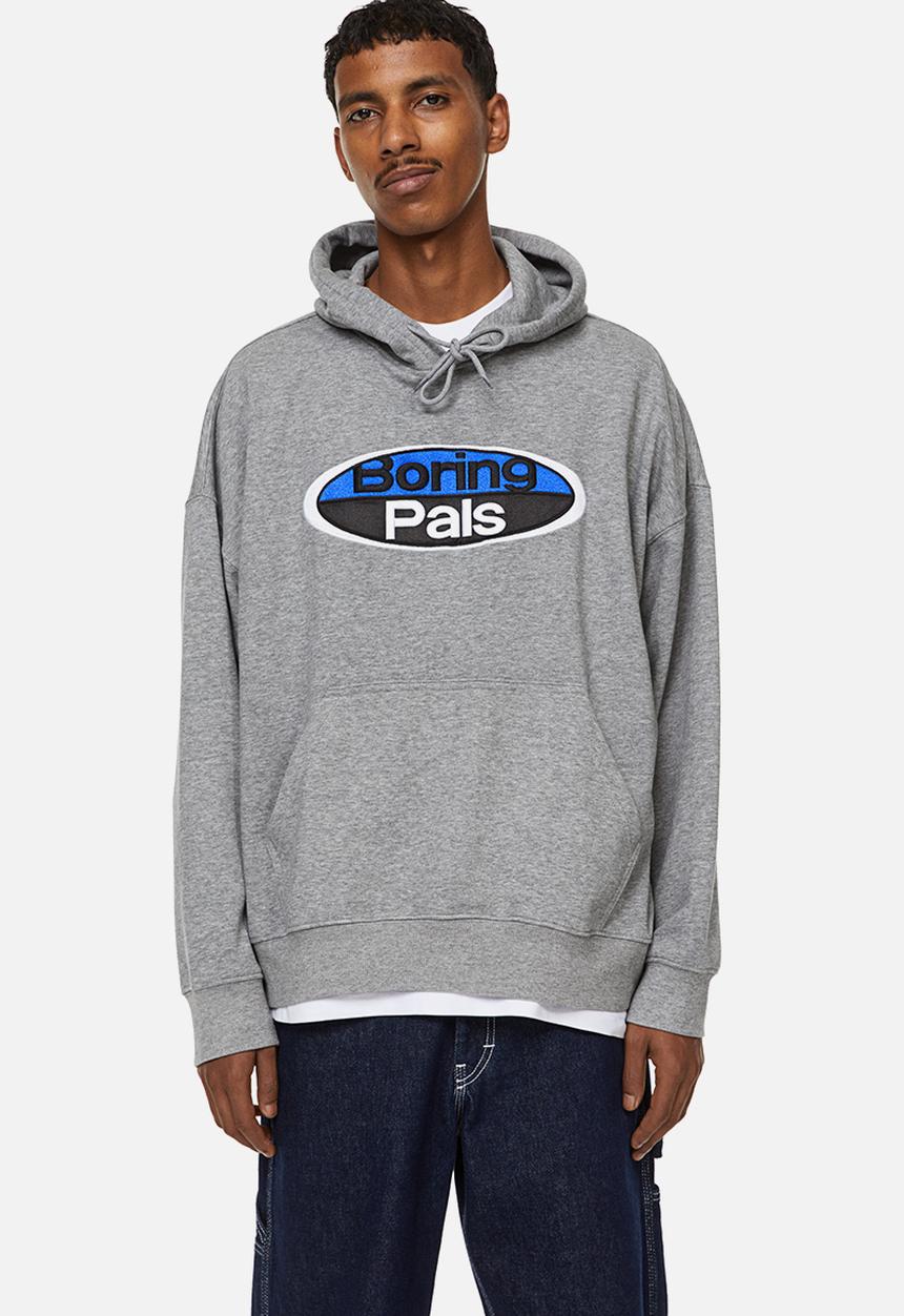 H&M - Oversized fit hoodie - grey