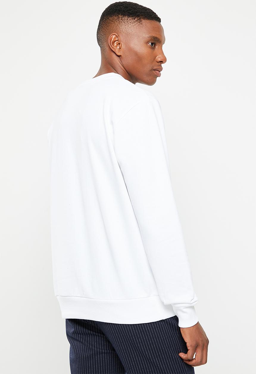 Ben Sherman - B kangaroo pkt sweater - white