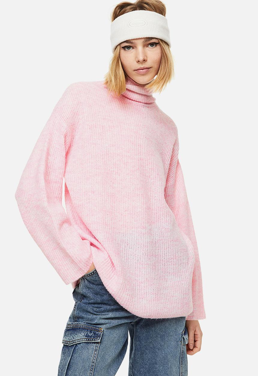 H&M - Polo-neck jumper - light pink