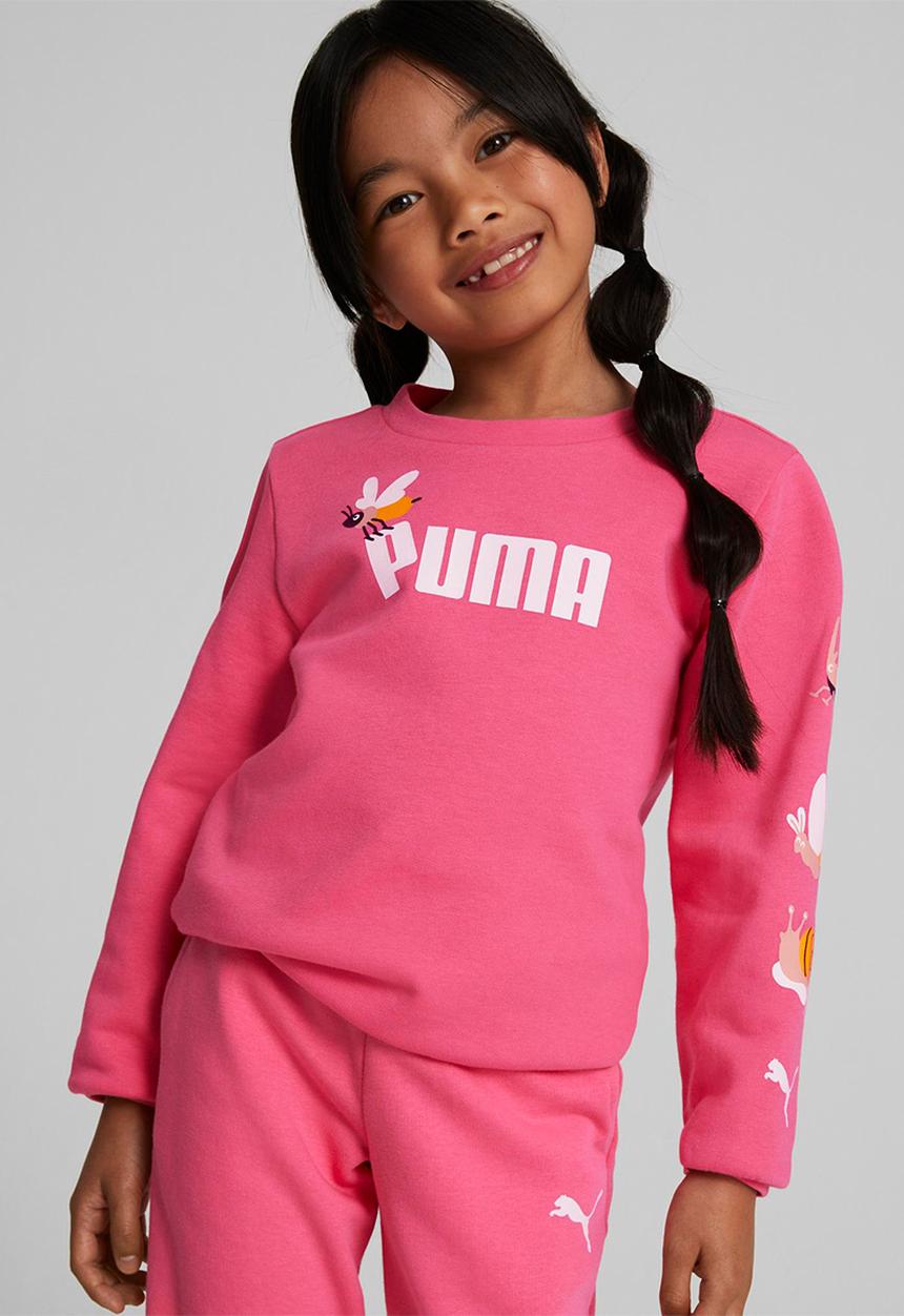 PUMA - Small world crew tr - sunset pink