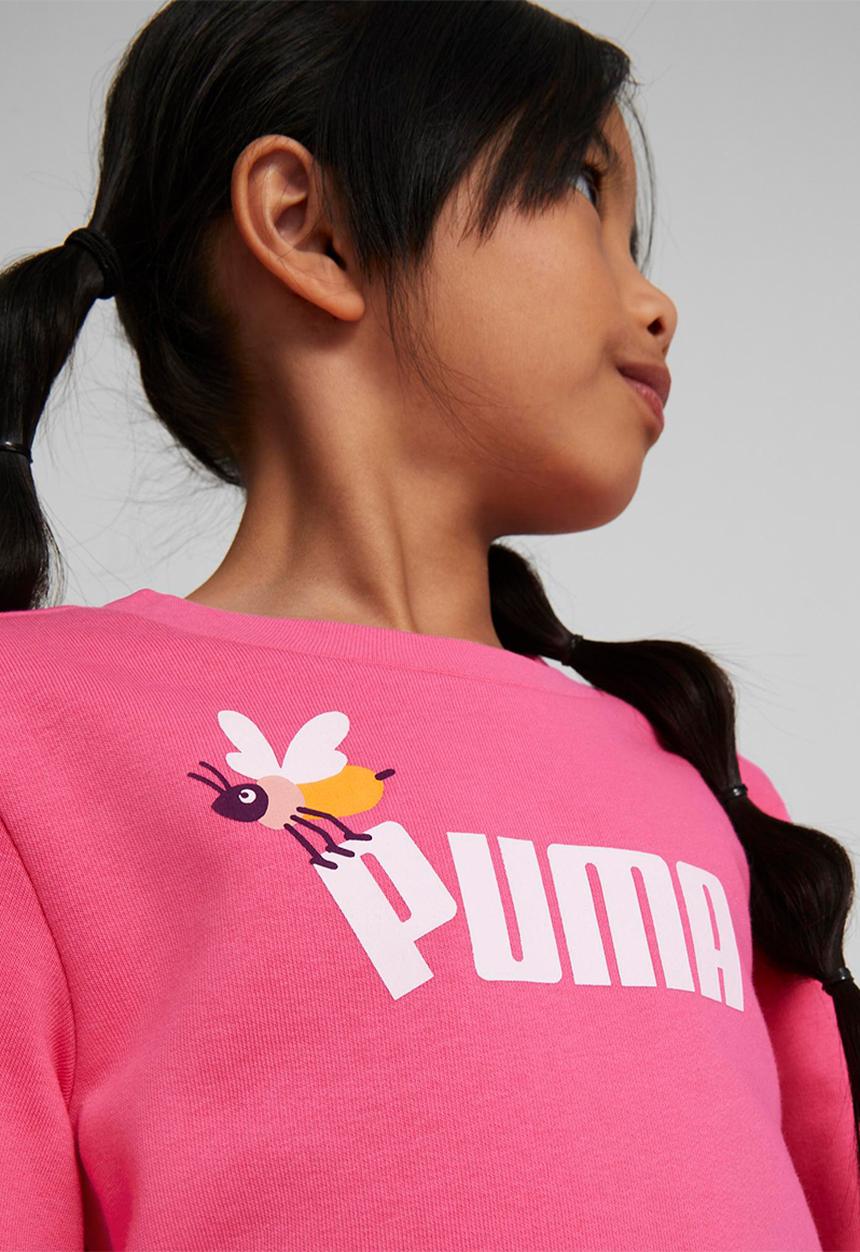 PUMA - Small world crew tr - sunset pink