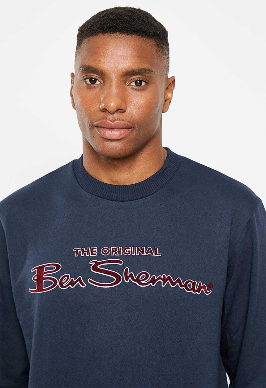 Ben Sherman - Signature crew sweater  - navy