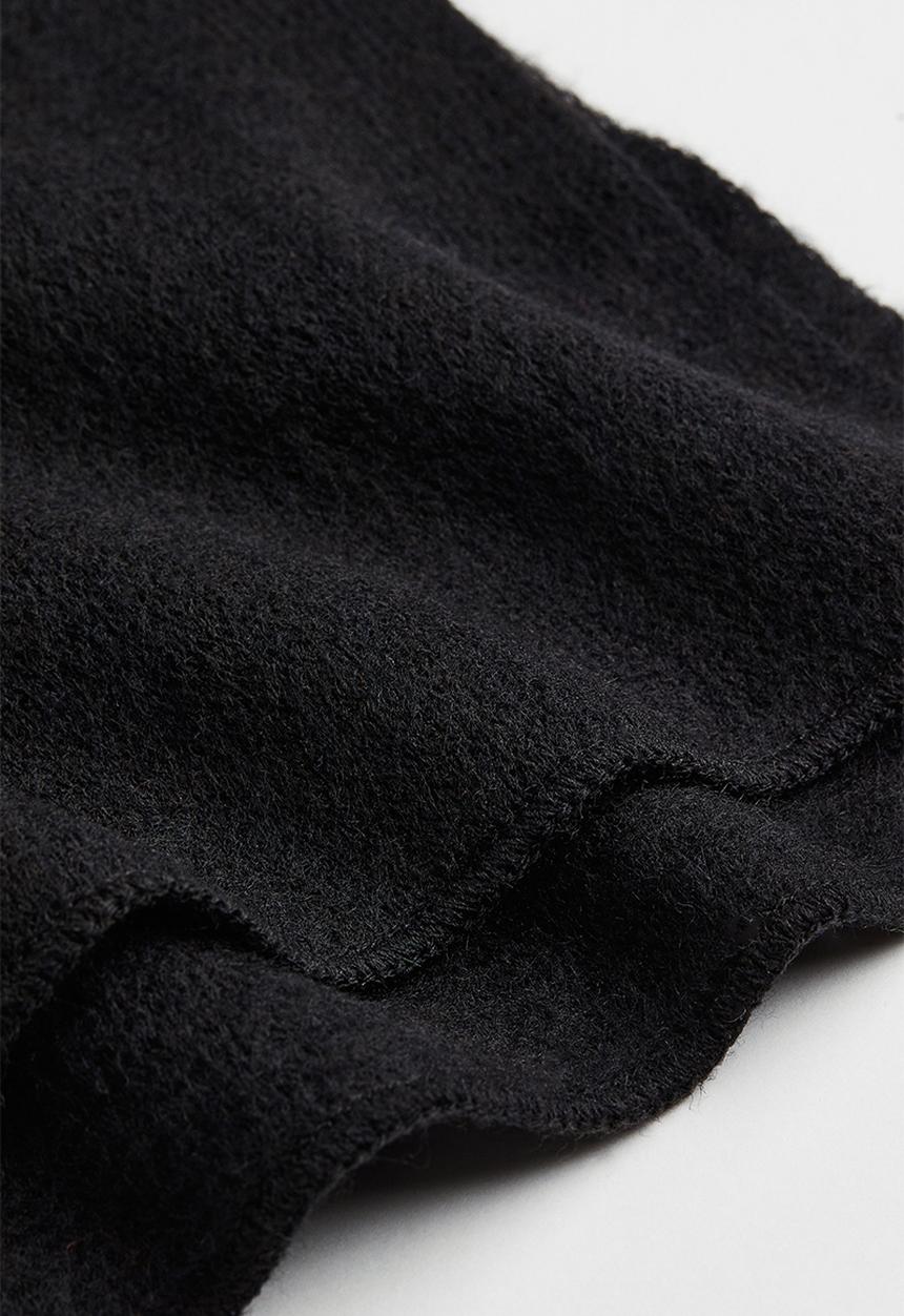 H&M - Fine-knit scarf - black