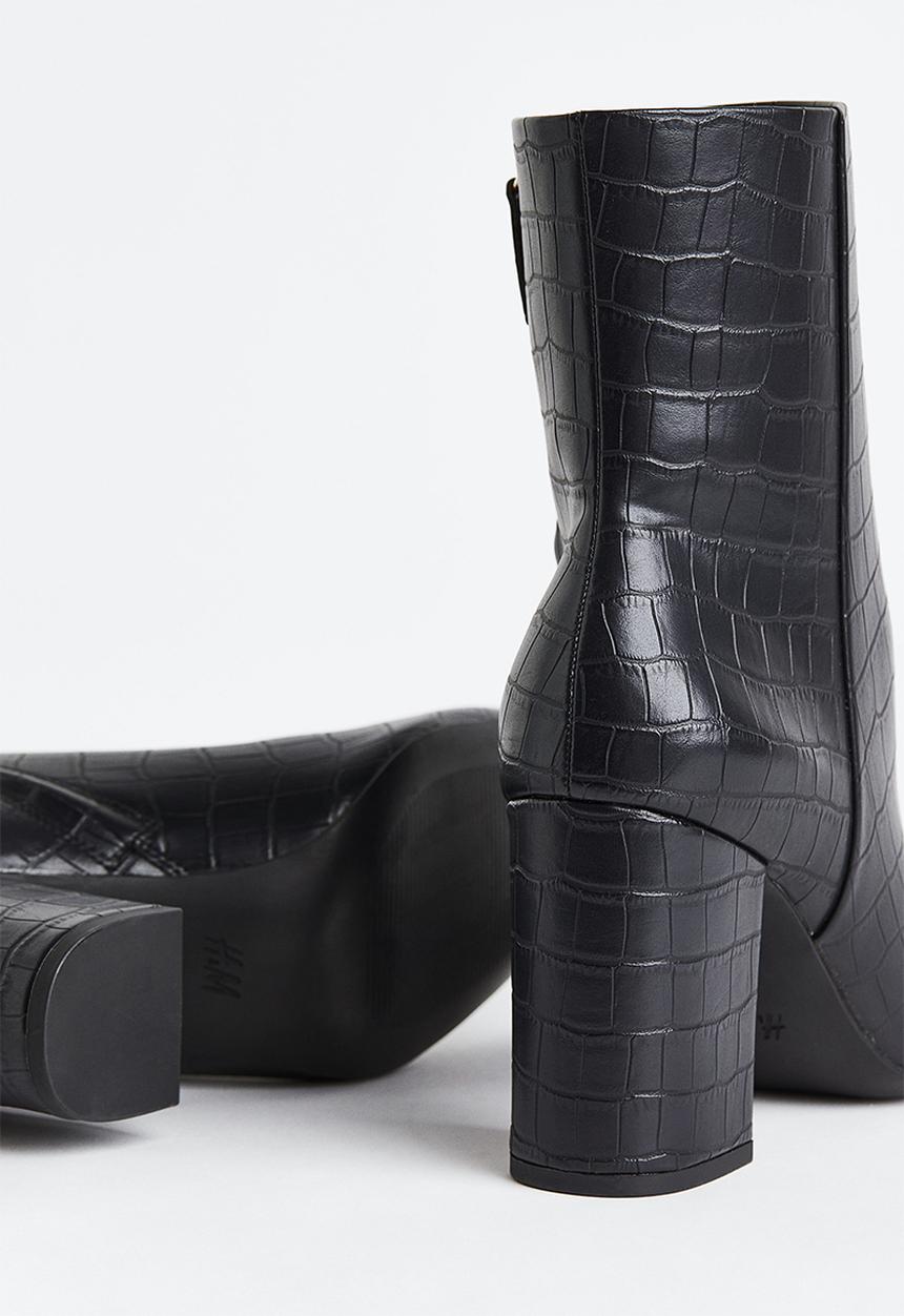 H&M - Heeled boots - black