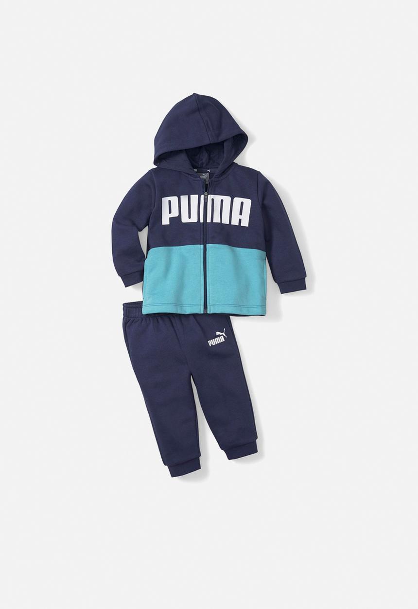 PUMA - Minicats colorblock jogger tr - peacoat