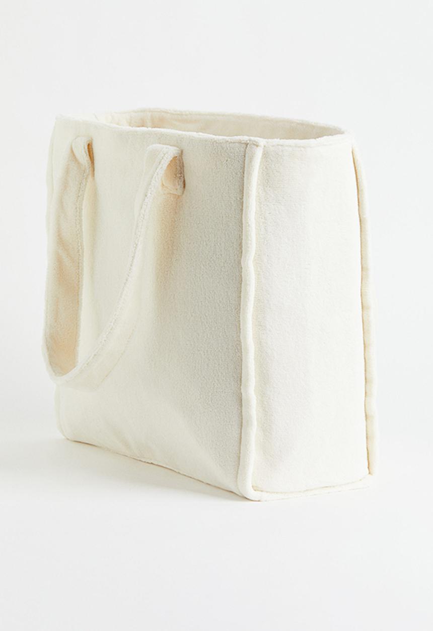 H&M - Terry shopper - cream/lemons