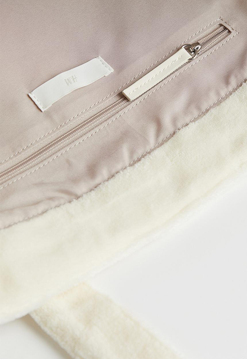 H&M - Terry shopper - cream/lemons
