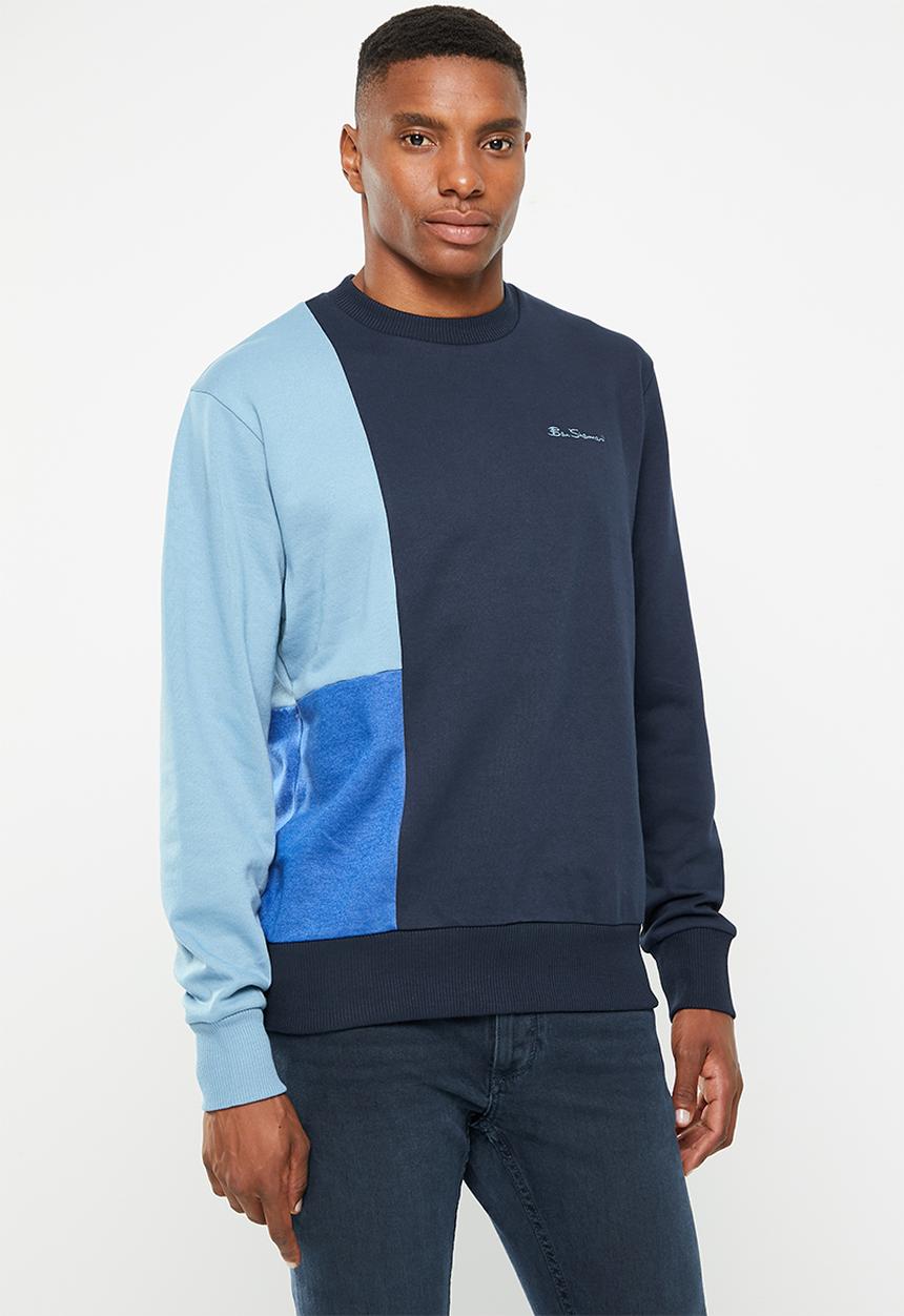 Ben Sherman - Col block crew sweater 70769 - navy