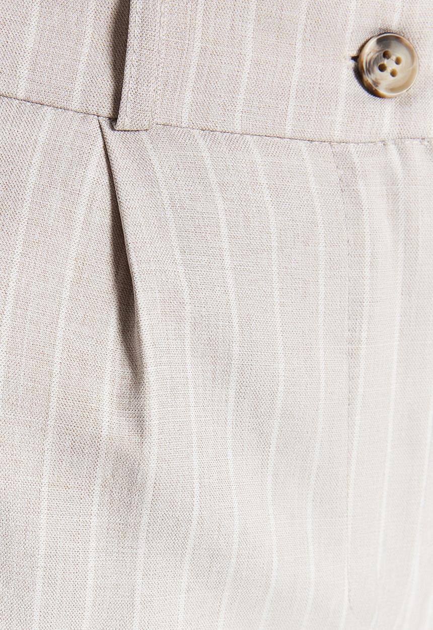 Trendyol - Tailored wide leg trousers - stone