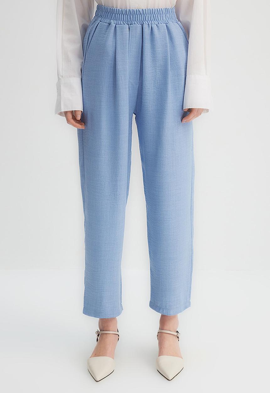 Trendyol - Modest relaxed fit trousers - blue