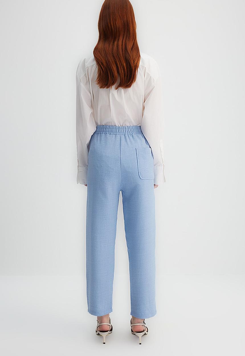 Trendyol - Modest relaxed fit trousers - blue
