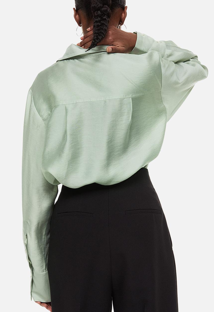 H&M - Relaxed-fit shirt - dusky green