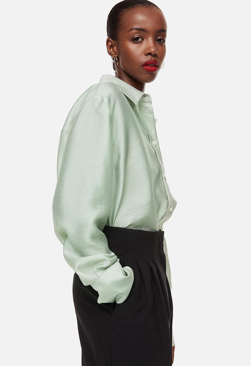 H&M - Relaxed-fit shirt - dusky green