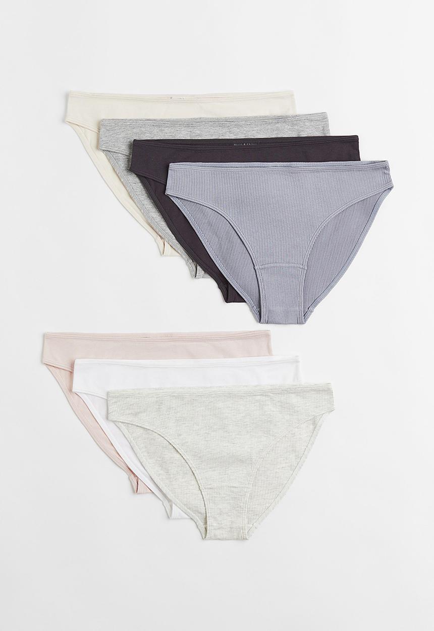 H&M - 7-pack cotton bikini briefs - multi 