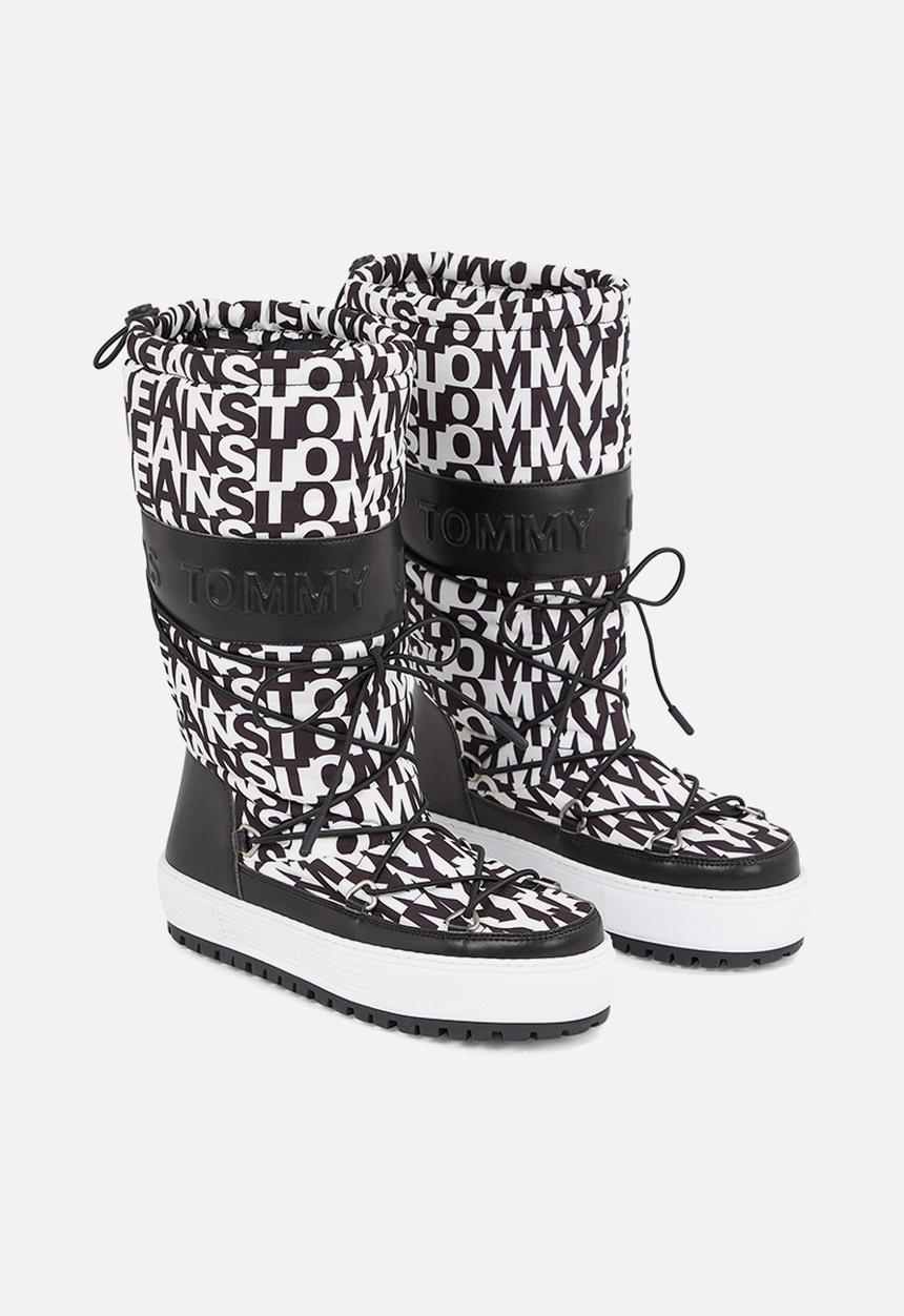 Tommy Hilfiger - Tommy jeans snowboot high logo - black/blue triumph print