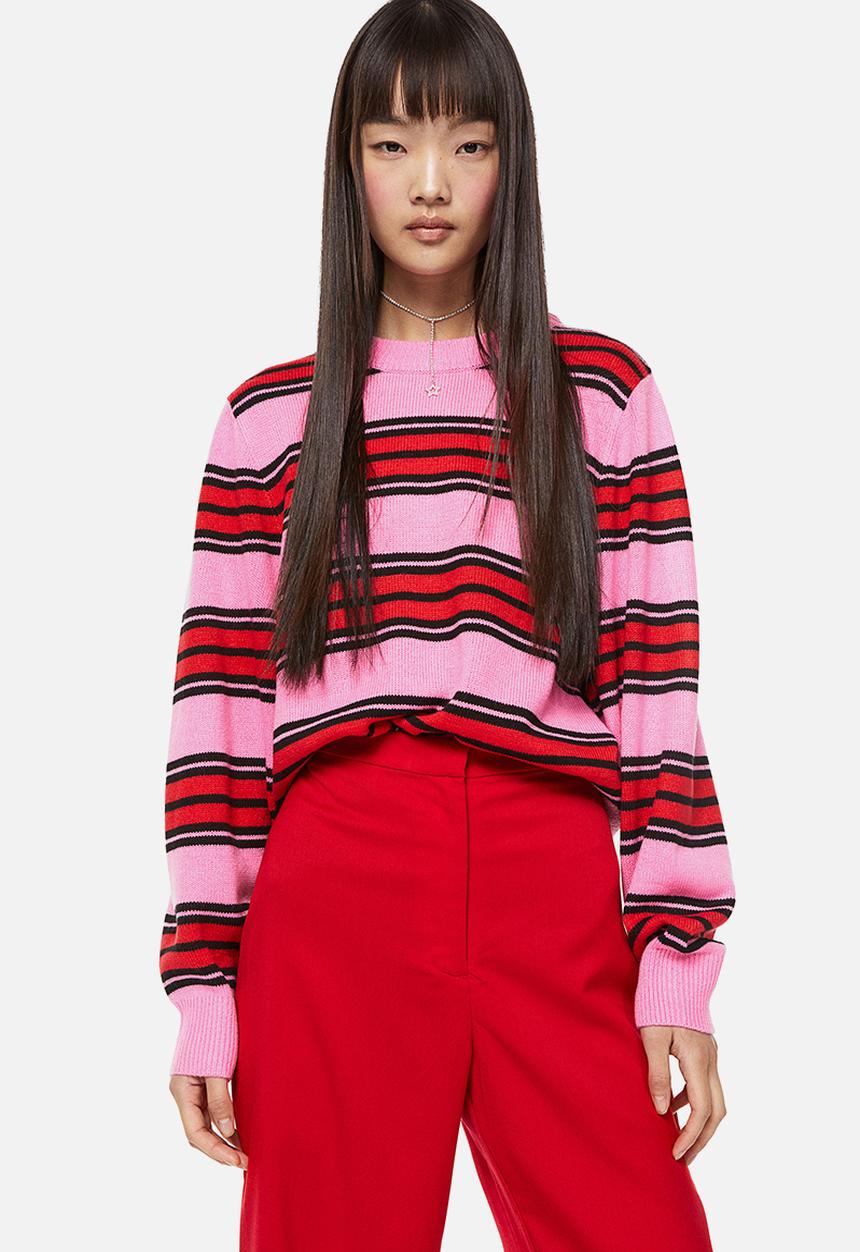 H&M - Jacquard-knit jumper - cerise