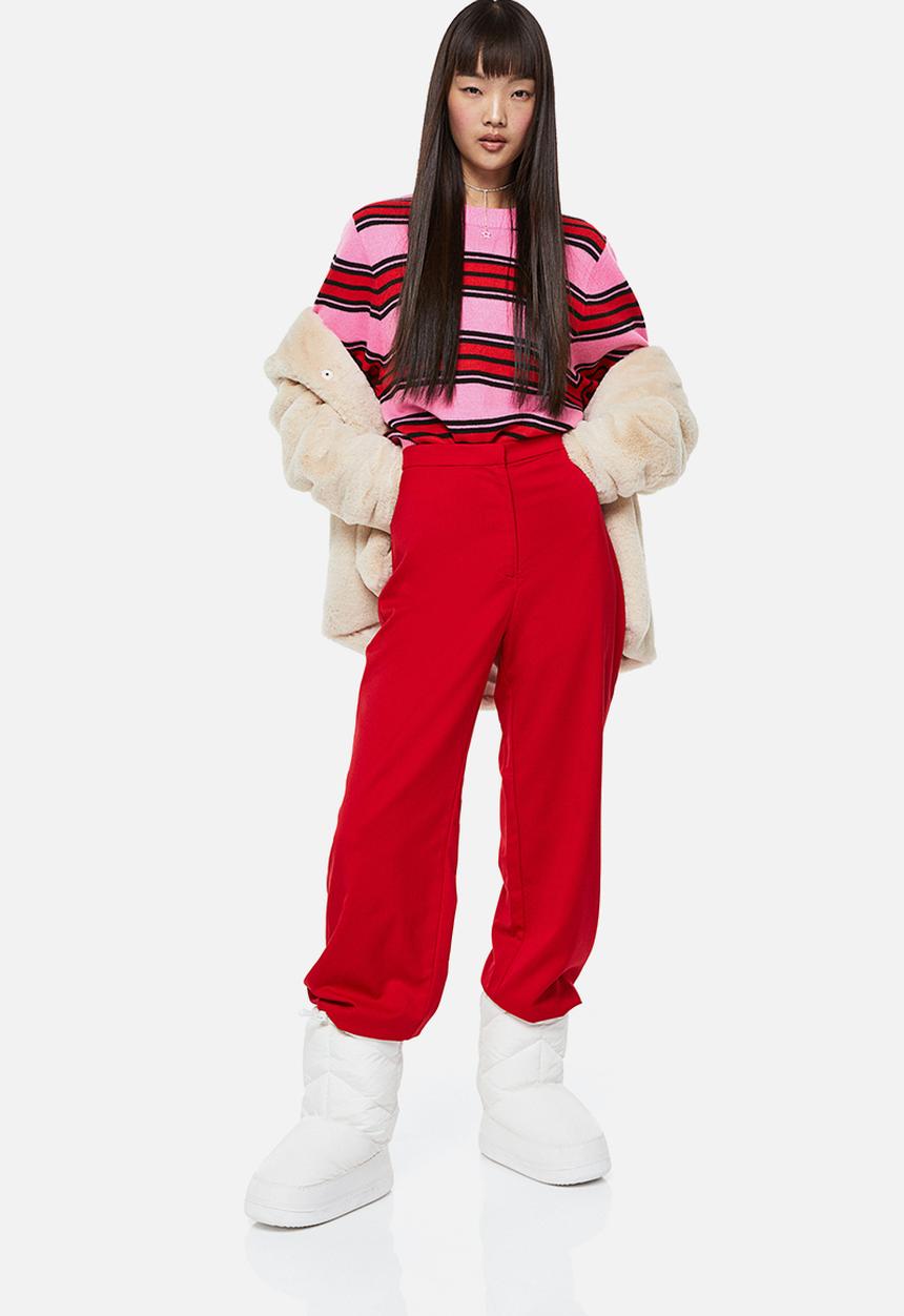 H&M - Jacquard-knit jumper - cerise