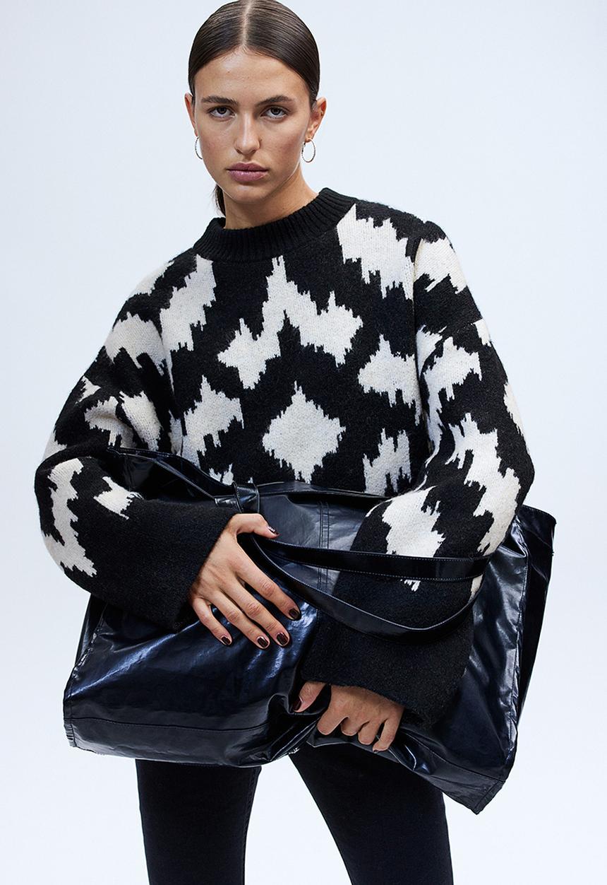 H&M - Jacquard-knit jumper - black