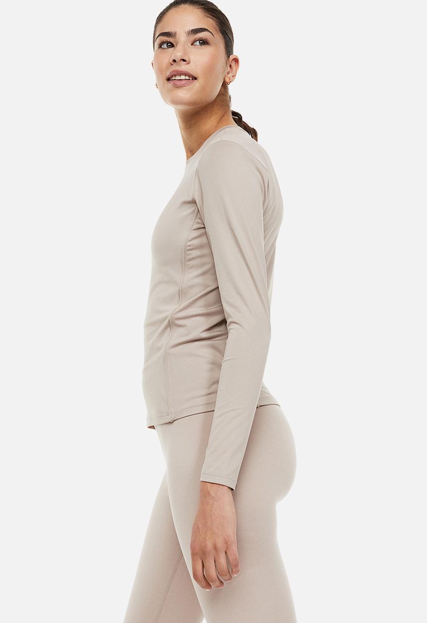 H&M - Drymove™ sports top - beige