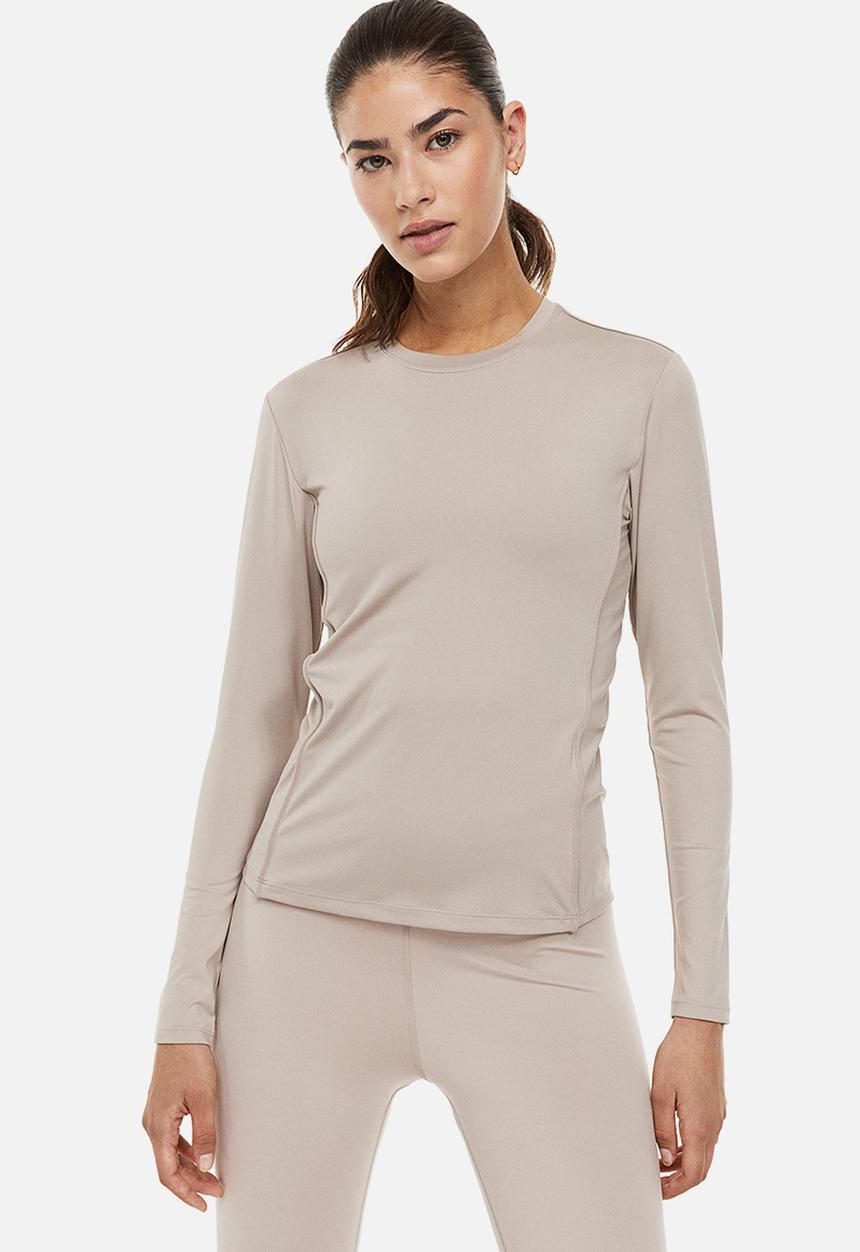 H&M - Drymove™ sports top - beige