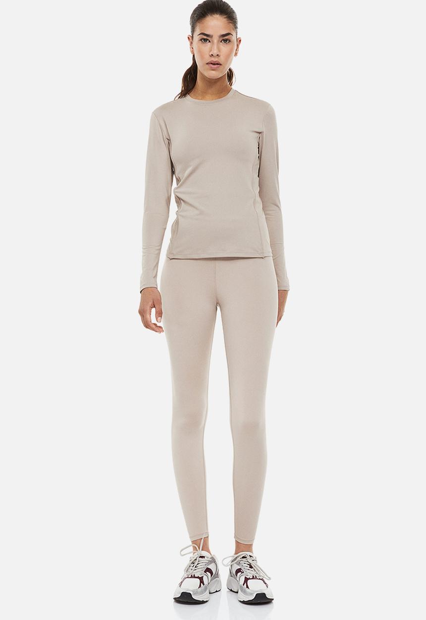 H&M - Drymove™ sports top - beige