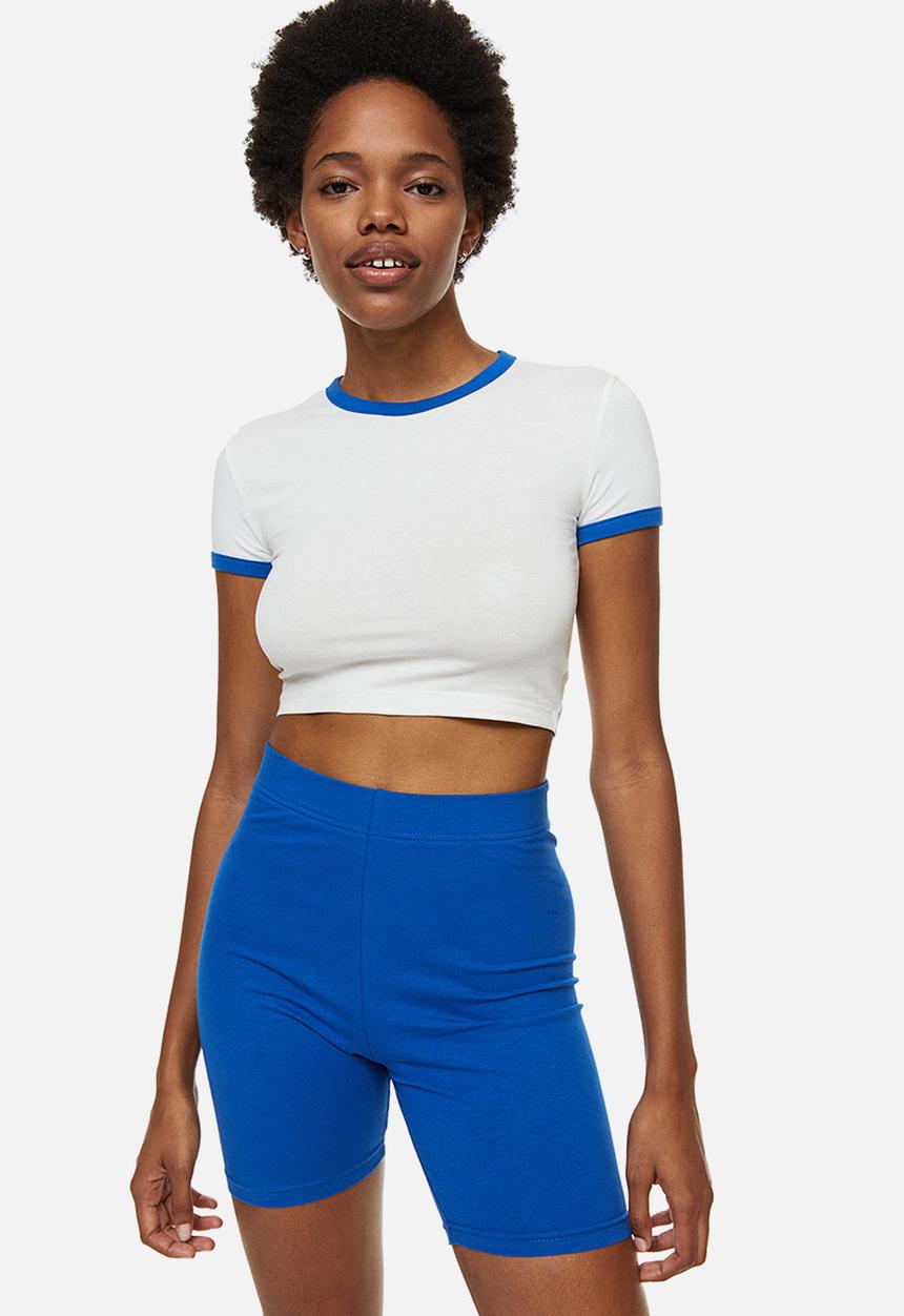 H&M - 2-pack cropped tops - multi 