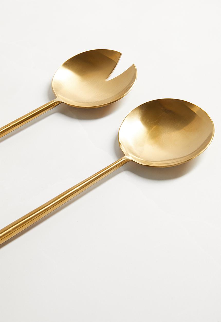 Sixth Floor - Clarita Salad server set of 2 - gold