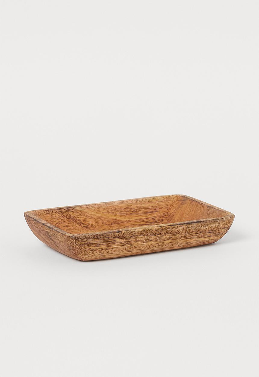 H&M - Small wooden tray - brown