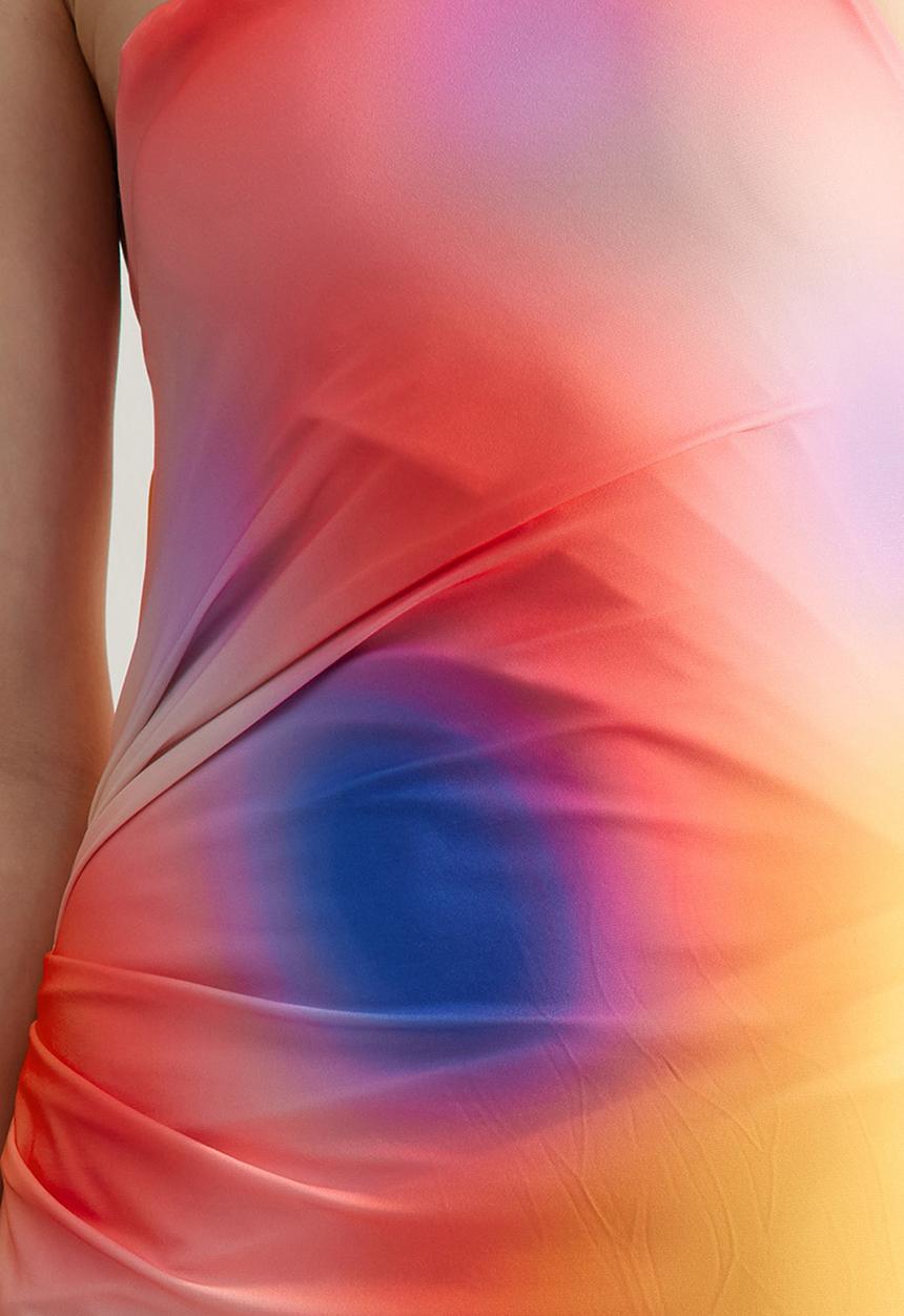 Trendyol - Abstract asymmetrical bodycon - multi