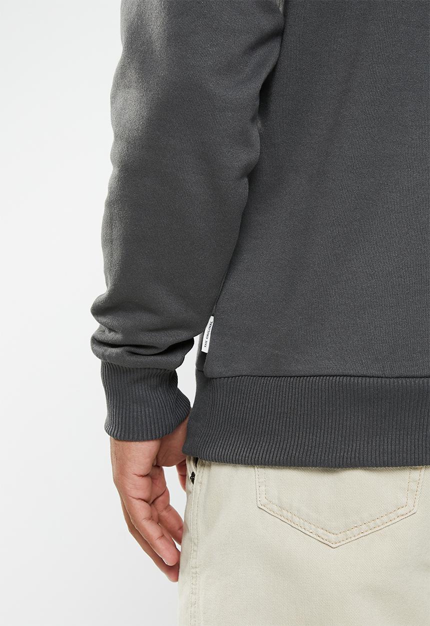 Ben Sherman - Outdoor badges crew sweater - dark charcoal