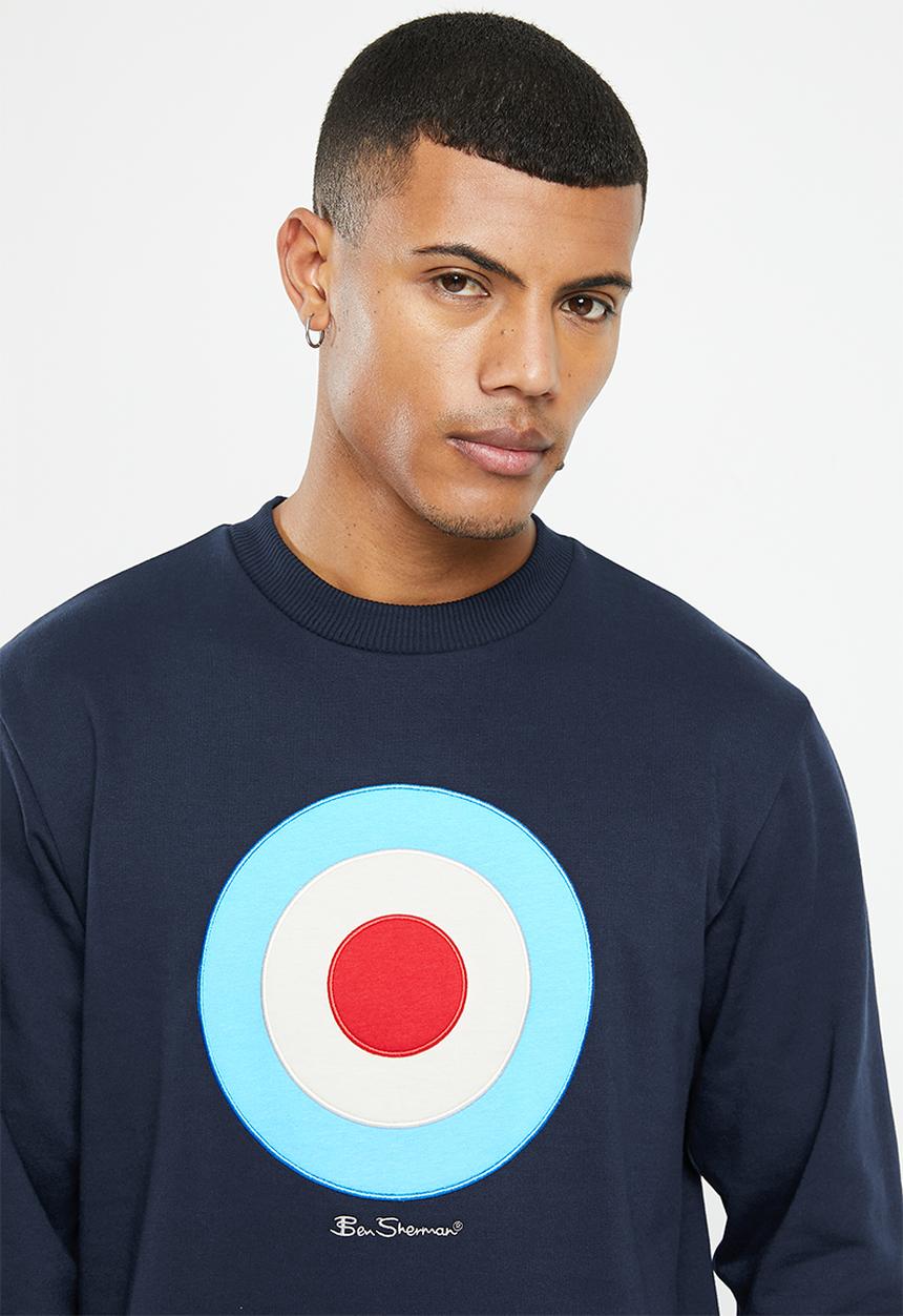 Ben Sherman - TARGET CREW SWEATER L/S - NAVY