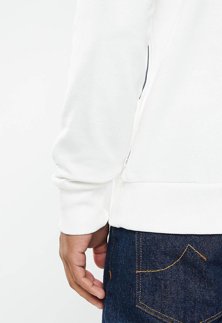 Ben Sherman - Stripe crew sweater - ivory