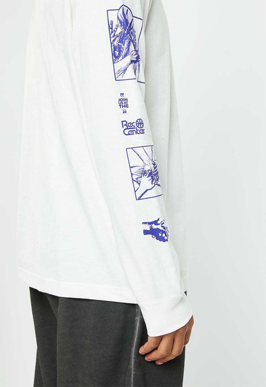 Reebok - Bb basketball aawh long sleeve tee - ecru