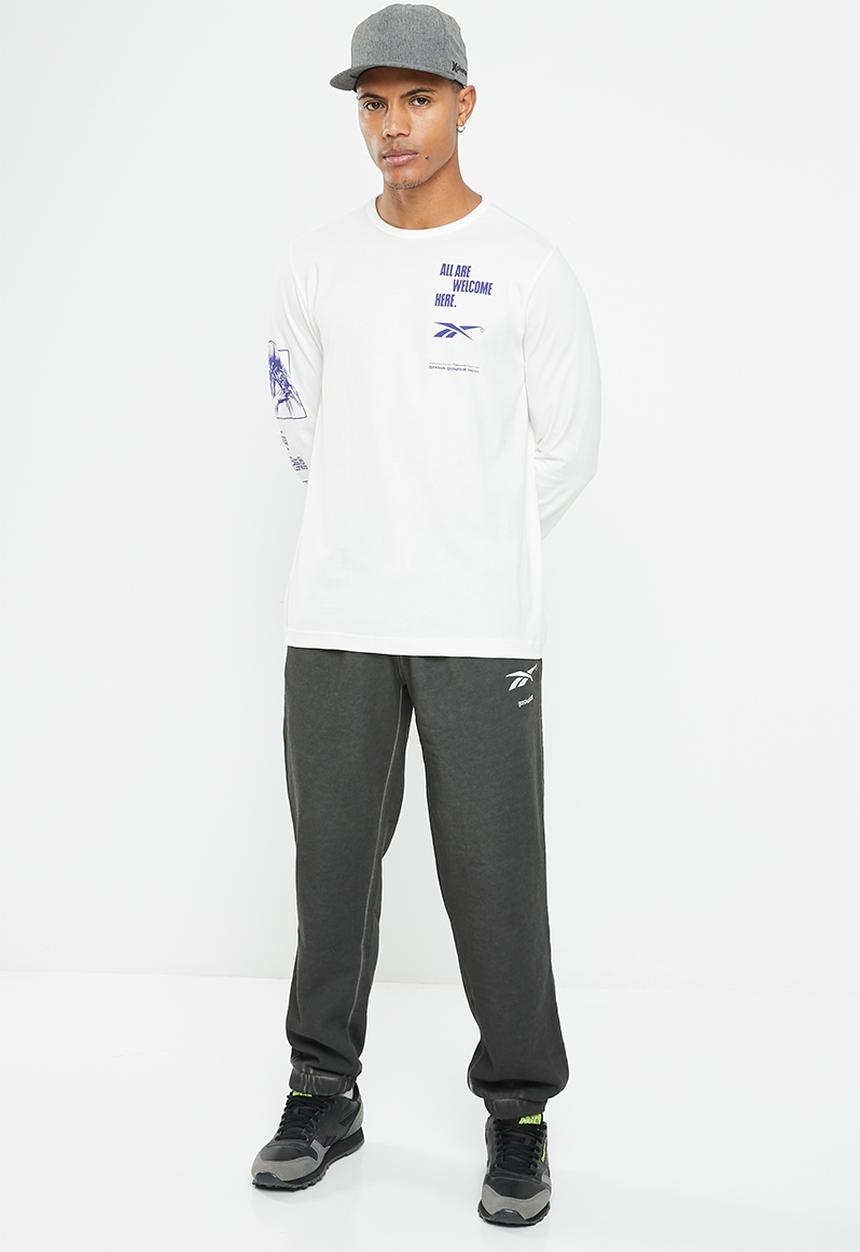 Reebok - Bb basketball aawh long sleeve tee - ecru