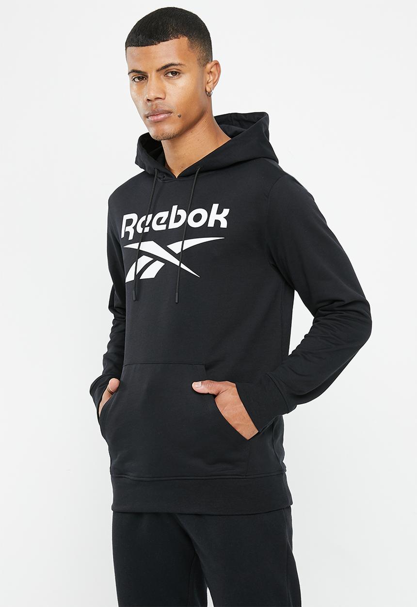 Reebok - Ri big stacked logo hood - black
